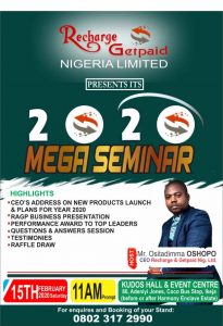 RAGP Lagos Seminar 2020